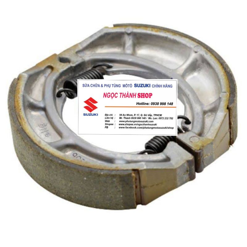 Bố thắng sau, má phanh sau hàng xịn GN125, EN125, EN150, GZ125, GZ150, Bigboy250, GN250,....
