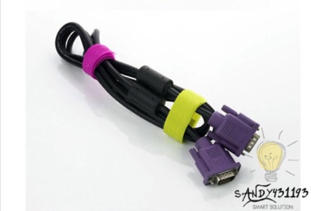 Bộ 12 Băng Dán Gai Thu Gọn Dây Điện