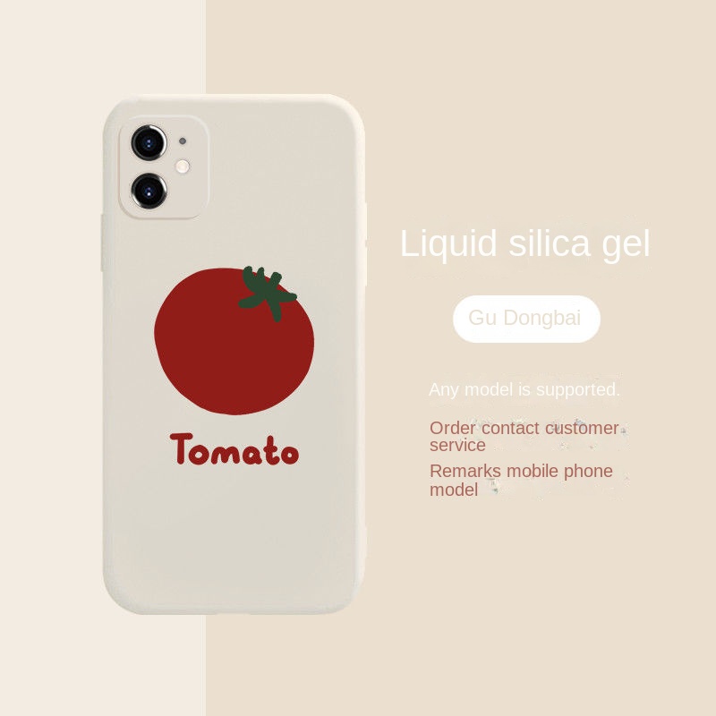 Ốp Điện Thoại Chống Sốc In Hình Trái Cà Chua Hoạt Hình Cho Iphone 13 Pro 11 Pro Max Xr 6s 7 8 Plus 12 Mini 14 Pro Xs Max