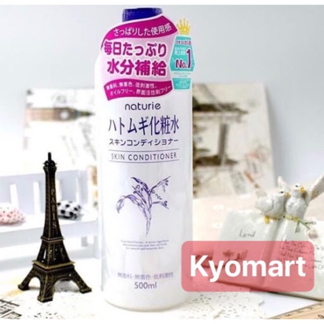 Nước hoa hồng dưỡng ẩm hạt ý dĩ Hatomugi Kumano 500ml