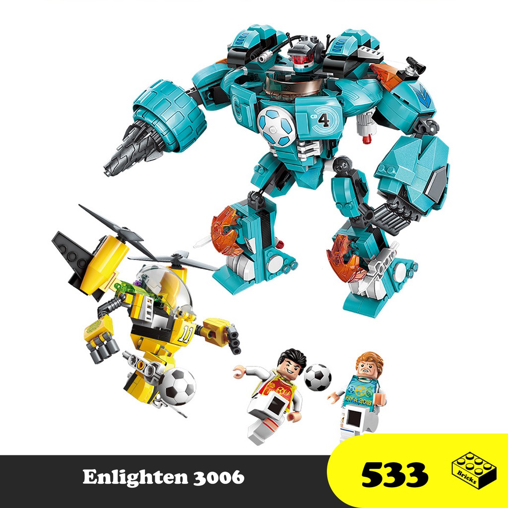 Đồ chơi Lắp ráp Robot Bóng Đá - Enlighten 3006 Xếp hình thông minh - Mô hình trí tuệ