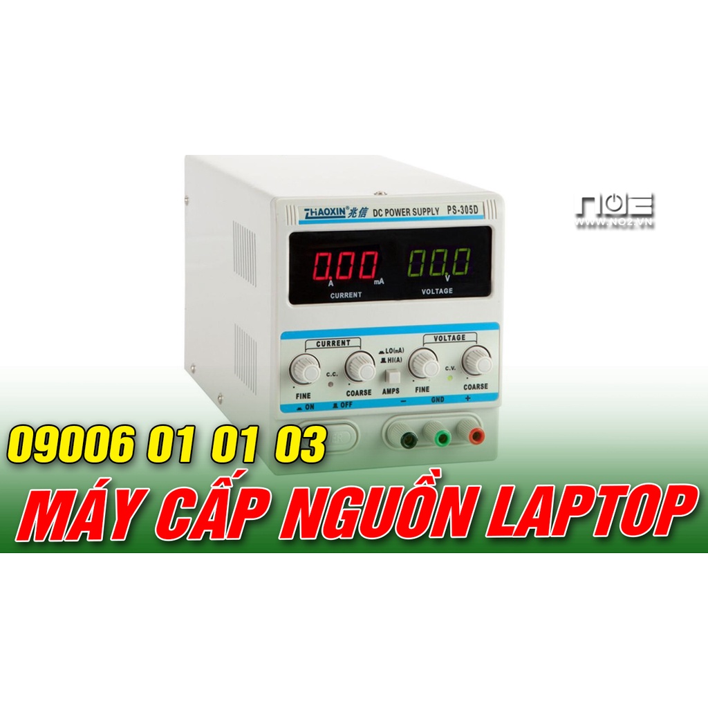 Máy cấp nguồn PS 305D- Tặng bộ đầu sạc laptop full 40 đầu