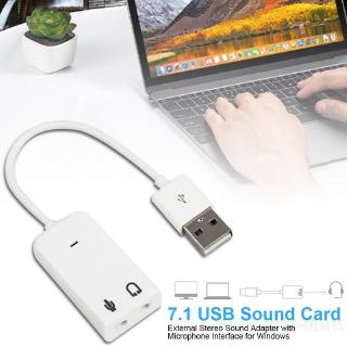 Card chuyển đổi âm thanh 7.1 USB có cổng cho mic