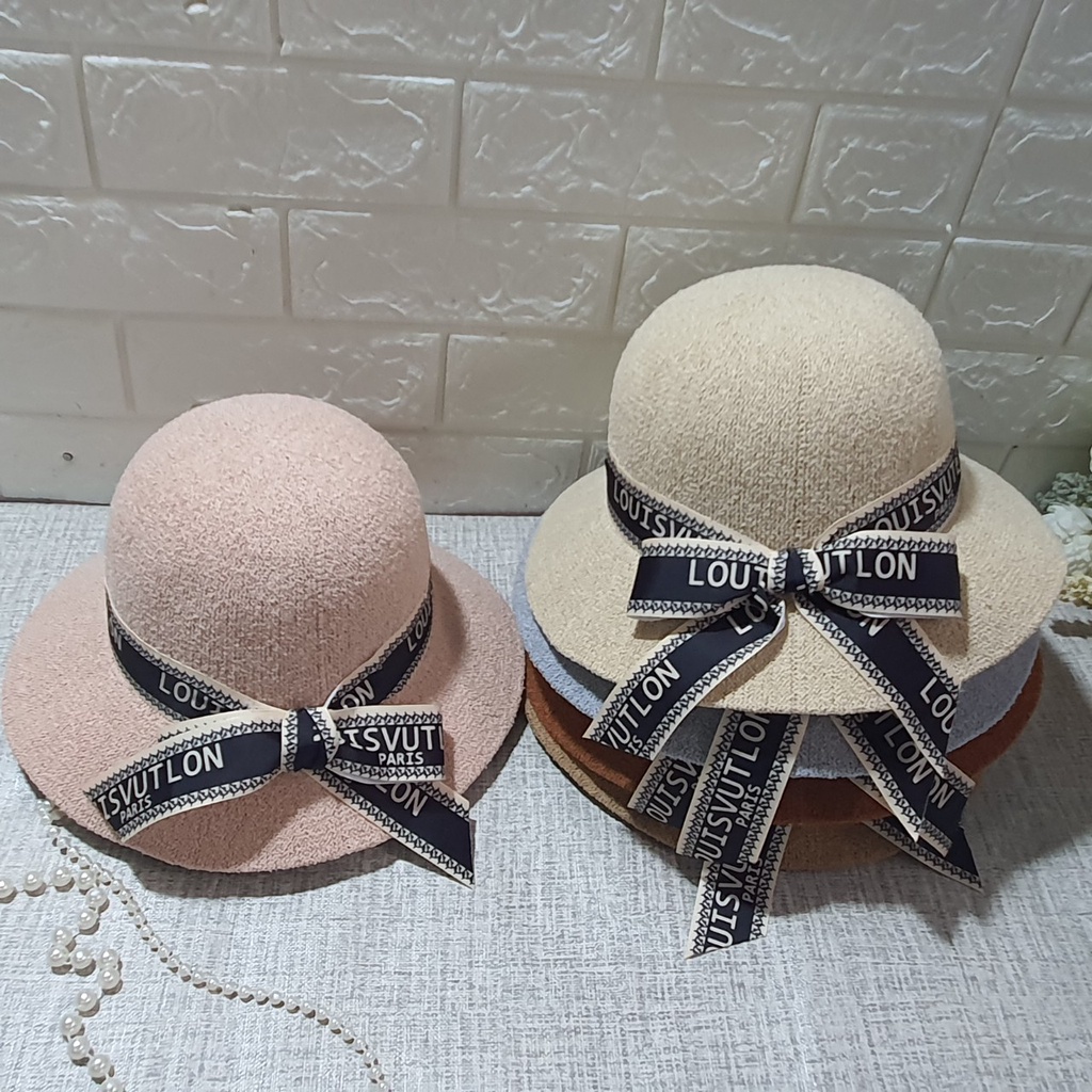 Nón đi biển đi chơi vành nhỏ thắt nơ xinh