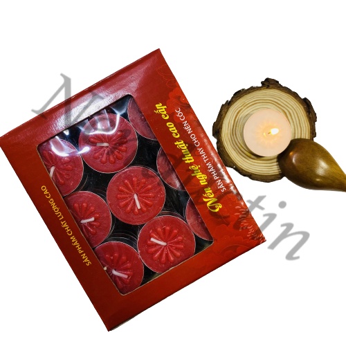 50 viên nến Tealight cao cấp Đức Tín cháy trên 4h không khói không mùi an toàn cho người sử dụng