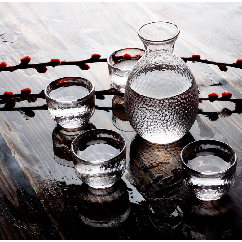 Bộ Bình rượu Sake thủy tinh chịu nhiệt cao cấp Nhà Vin