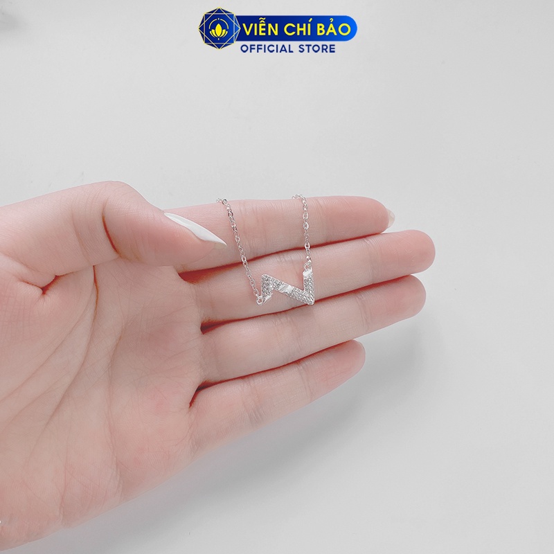 Dây chuyền zích zắc chất liệu bạc 925 thời trang phụ kiện trang sức nữ Viễn Chí Bảo D400802