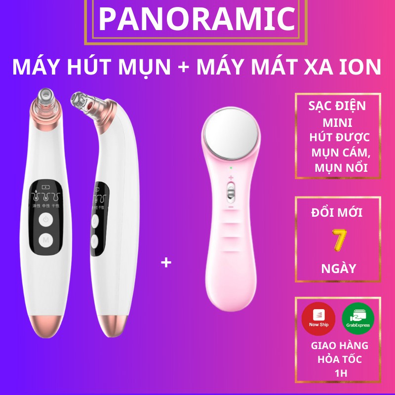 Máy hút mụn cầm tay, máy hút mụn sạc điện mini giúp hút mụn đầu đen và mụn ẩn dưới da