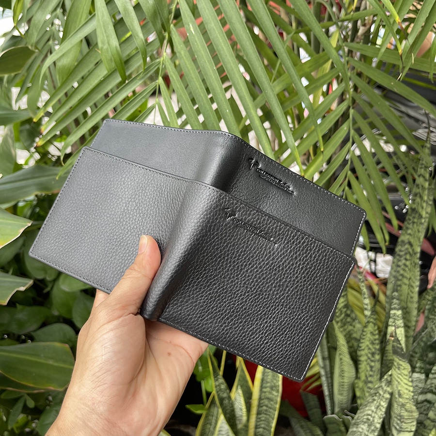 Ví Nam Da Bò Cao Cấp VB81 Dáng Ví Ngang Form Lớn Kích Thước 9.5 x 12.5cm Hai Màu Đen Nâu Bảo Hành Da 24 Tháng Full Hộp