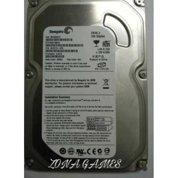 Ổ Cứng Di Động Tumbas / Hdd 160gb Ps 2 Internal Already 3.5 Inch | BigBuy360 - bigbuy360.vn