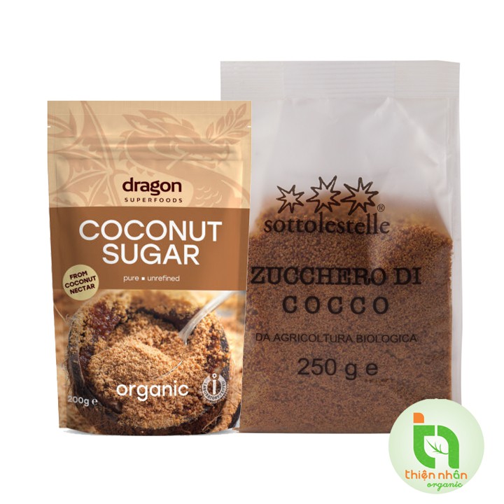 [2 loại] Đường dừa hữu cơ Sottolestelle/ Dragon Superfoods 250g