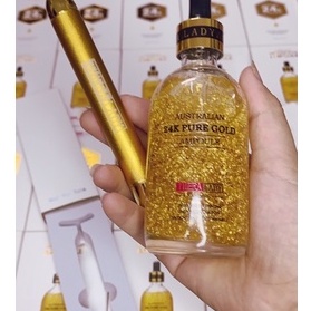 [ CHÍNH HÃNG] Combo Serum 24K Pure Gold Ampoule + Thanh lăn Beauty Bar