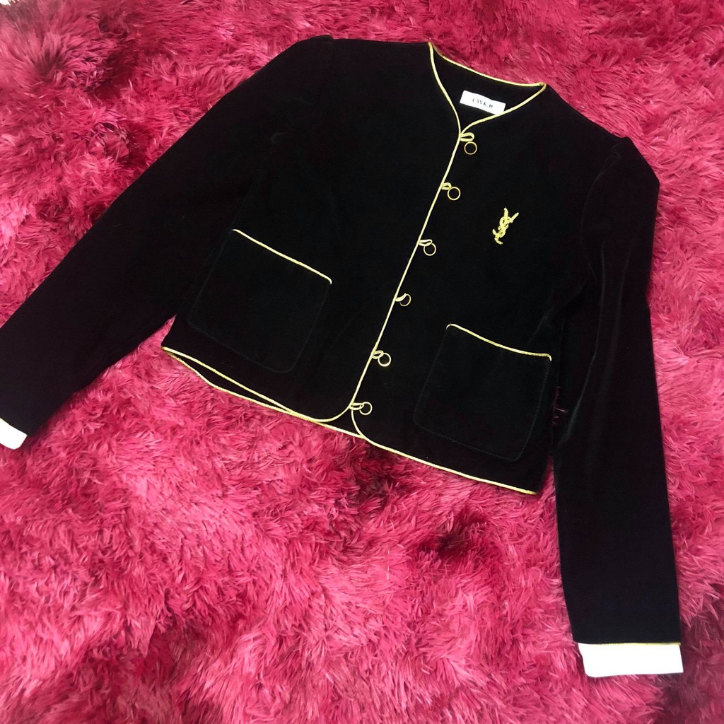 Áo nhung tiểu thư chanh xả