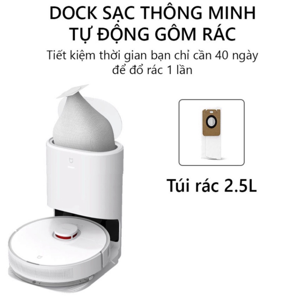 Robot Hút Bụi Lau Nhà Dreame D10 Plus - Pin 5200mAh - Bản quốc tế - Bảo hành 12 Tháng