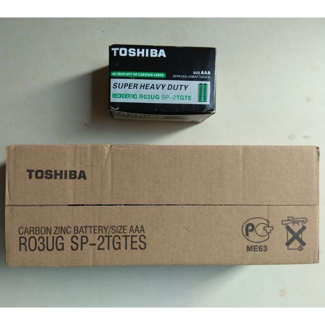 1 cây Pin Toshiba AA.A Carbon ( 1 cây 5 hộp, 1 hộp 40 viên)