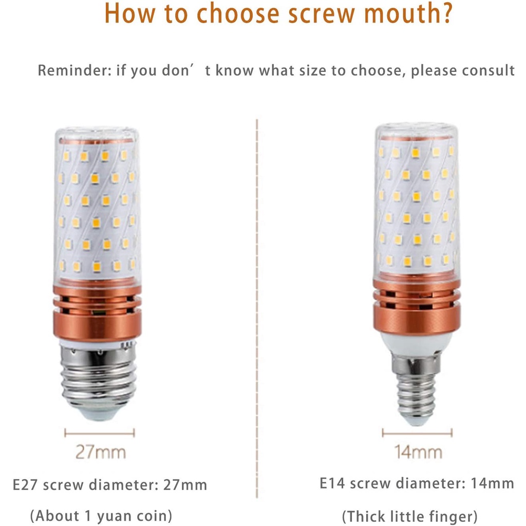 Super Bright Led Energy Saving Bulb / E14 E27 Screw Mouth Three-Color Dimming Halogen Light