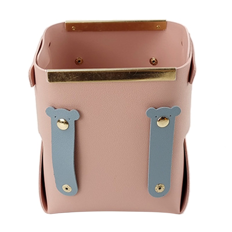 Hộp Da Đựng Đồ Dùng Đa Năng Có Thể Gấp Gọn Tiện Dụng Cho Phòng Tắm / Phòng Ngủ