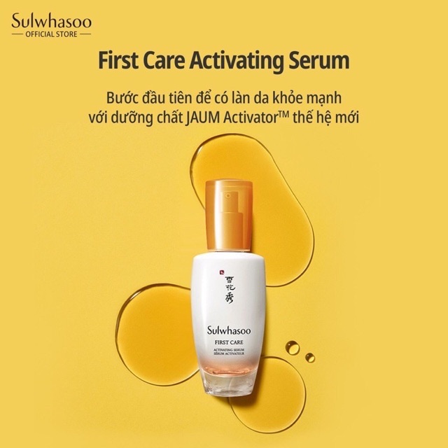 -  Tinh chất khơi nguồn First Care Sulwhasoo giảm lão hoá 8ml date 2024