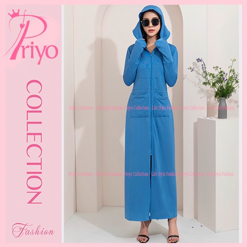 Áo chống nắng dáng dài, áo chống nữ nắng toàn thân vải thông hơi làm mát cao cấp, UPF50+ ACN2054