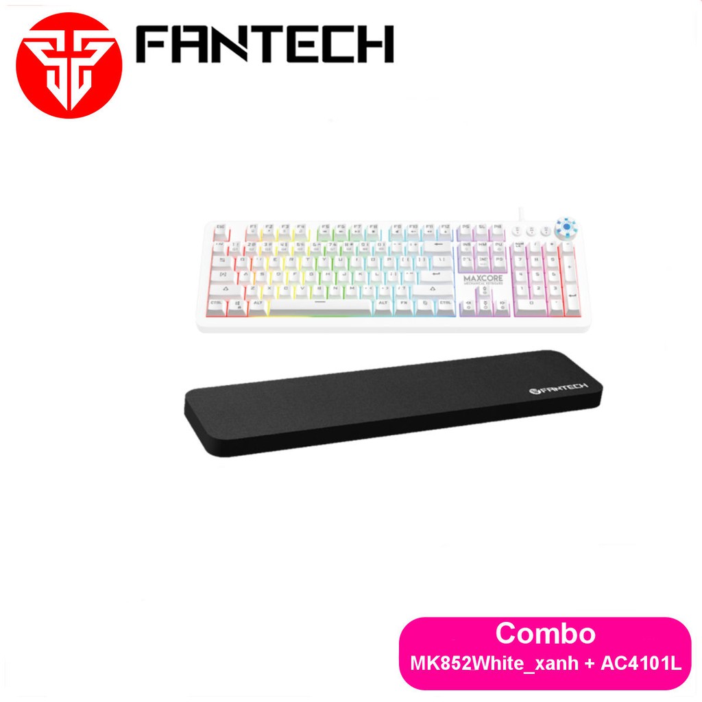 Combo FANTECH Comfort Game Phím Cơ MK852 + Đệm Tay AC4101L CBO MK852 AC4101L