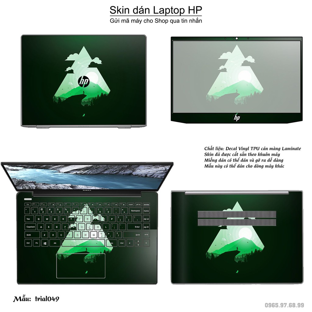 Skin dán Laptop HP in hình Đa giác _nhiều mẫu 9 (inbox mã máy cho Shop)