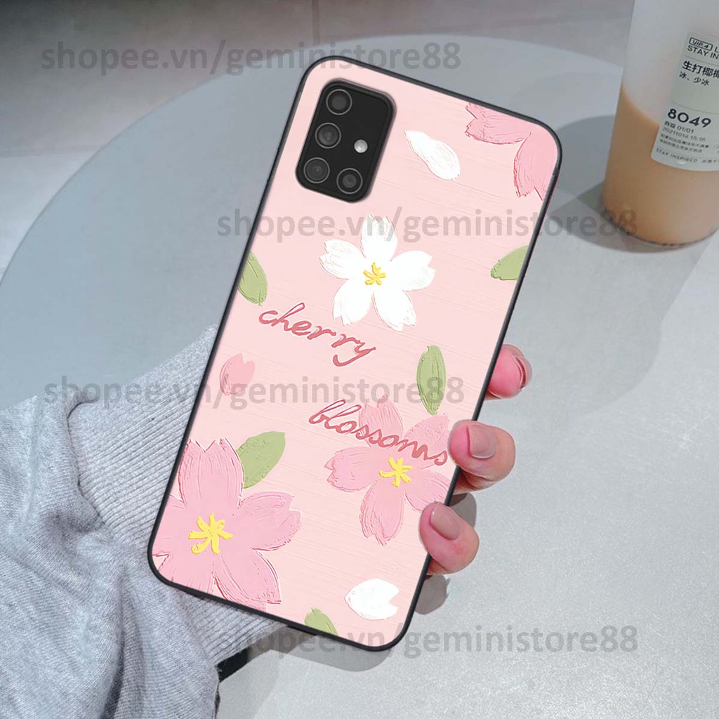 Ốp Samsung M51 in hình hoa lá nhiều màu sắc siêu đẹp, siêu xinh, siêu cá tính