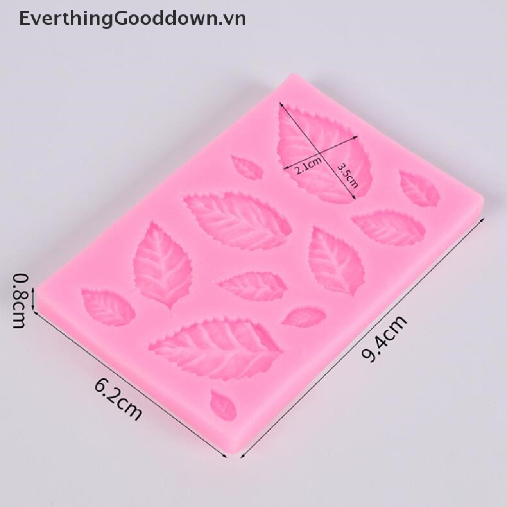 Khuôn Silicone Tạo Hình Lá Cây Trang Trí Bánh DIY