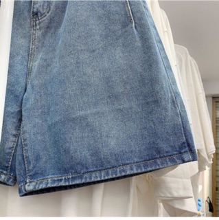 ✅Quần Jeans Ngố Nữ Đai Nút