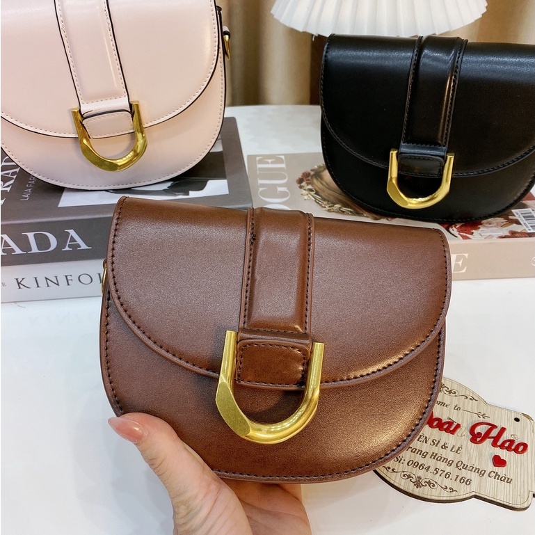 Túi Xách Nữ Đeo Chéo Đeo Vai Xe Kaa Mong Ngựa  Sai 19 Chât Da Mềm Phong Cách Hàn Quốc Có Tặng Kèm Túi Vải Hãng