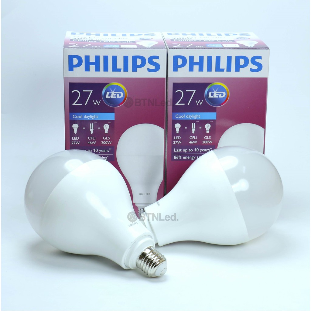 Bóng đèn PHILIPS LED Bulb 27-200W A110 E27 -ÁNH SÁNG TRẮNG - [HÀNG CHÍNH HÃNG] - Hiệu suất phát quang cao, ánh sáng mạnh