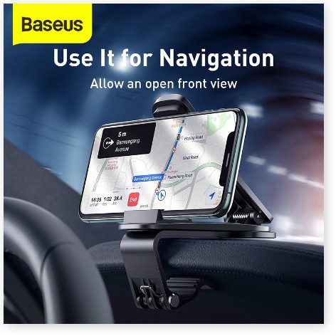 Giá Đỡ Điện Thoại Baseus Big Mouth Pro Car Mount Có Chân Kẹp Điều Chỉnh Giữ Điện Thoại Vào Taplo Xe Hơi