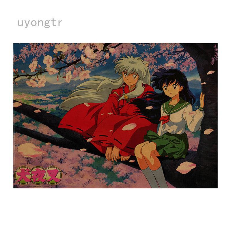 Bộ 8 Áp Phích In Hình Inuyasha Khổ A3