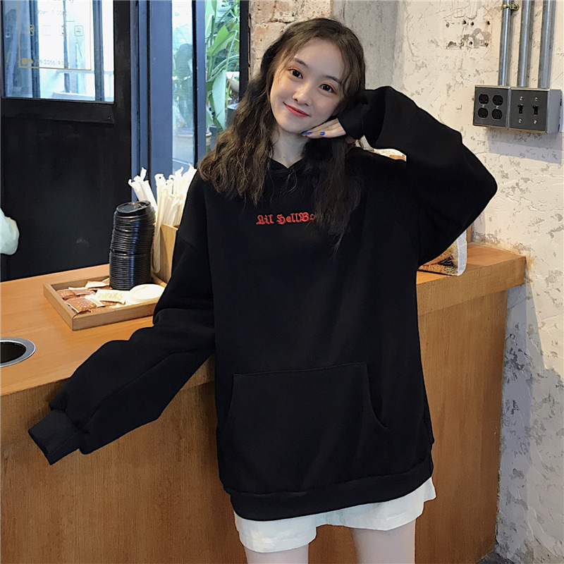 Áo Hoodies Có Nón Dài Tay In Hình Đôi Cánh Ác Quỷ Thời Trang