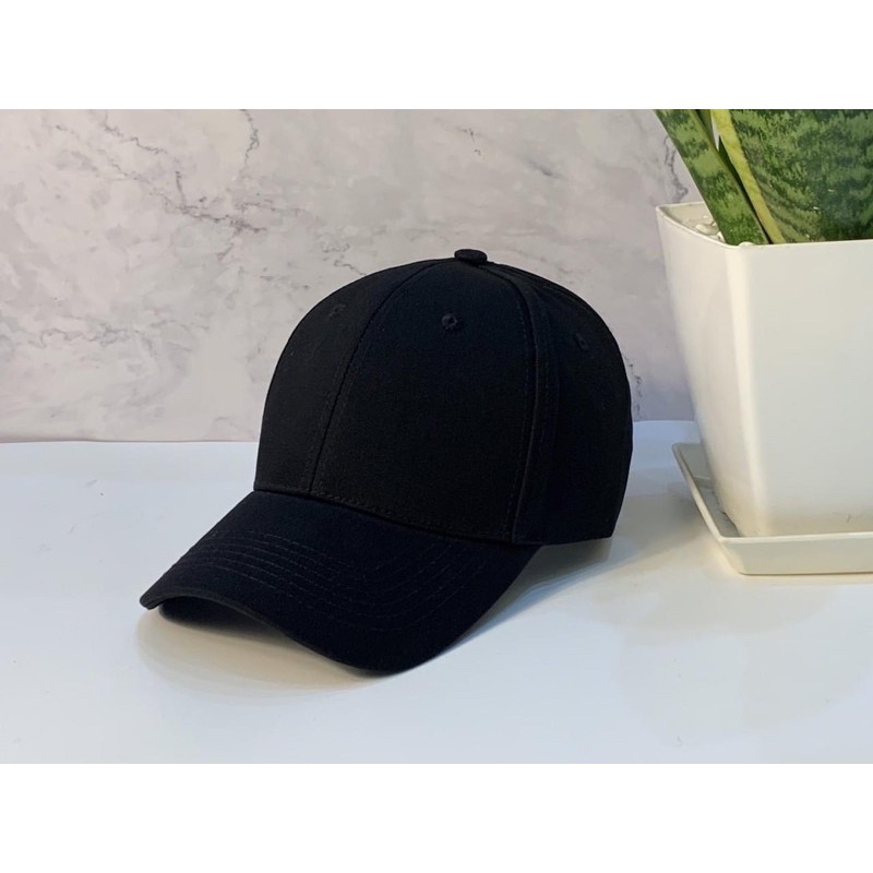 Nón Kết Kaki Trơn Màu Đen Bao Ngầu