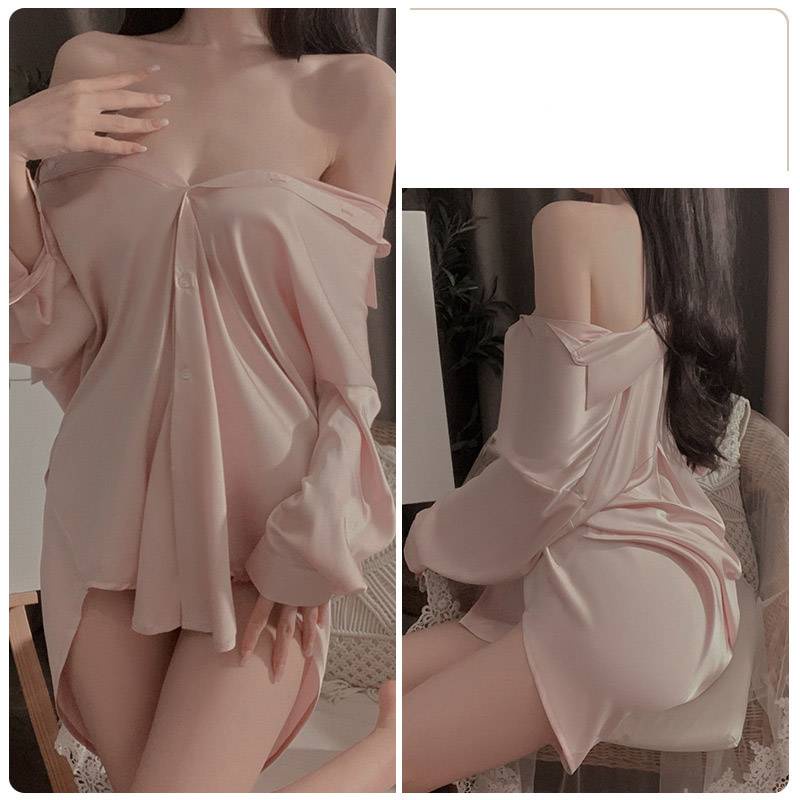 Đồ ngủ Pajama Màu Trơn Cỡ Lớn Thoải Mái Gợi Cảm Cho Nữ