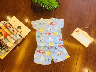 Bộ lanh lụa bé trai qc