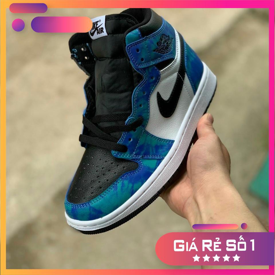 {Freeship - Full box} Giày bóng rổ jordan1 tie dye hàng cao cấp dành cho nam nữ, giày sneaker jd1 flashsale