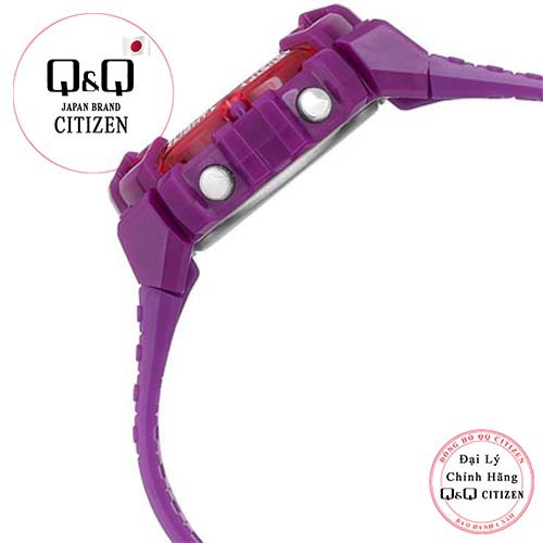 Đồng hồ nữ điện tử Q&amp;Q Citizen M138J004Y dây nhựa thương hiệu Nhật Bản