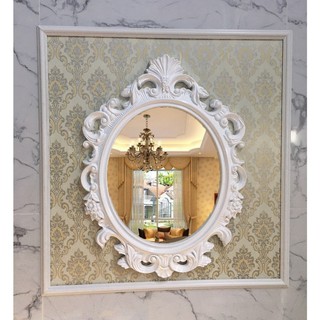 Gương treo tường tân cổ điển DPG817 màu trắng
