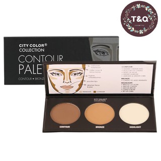 Phấn tạo khối 3 ô City Color Contour Effects Palette