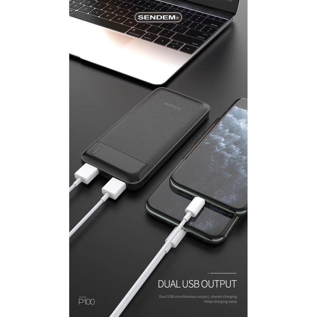 Sạc dự phòng Sendem P100 10000Mah