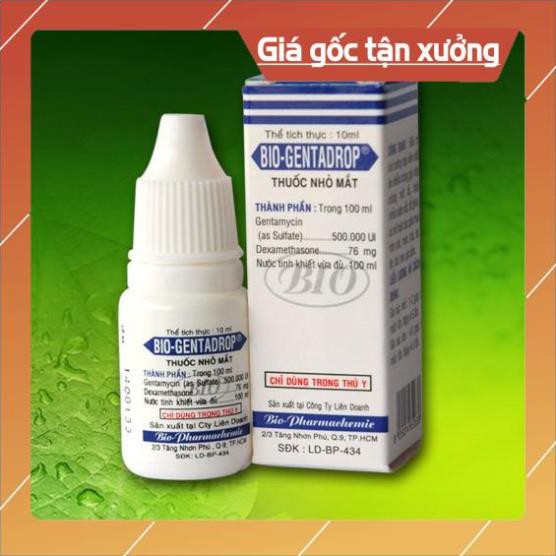 Nhỏ Mắt Cho Chó Mèo Bio Gentadrop Chống Chảy Nước Mắt Tạo Gỉ Mắt - Bobo Pet Shop Hà Nội