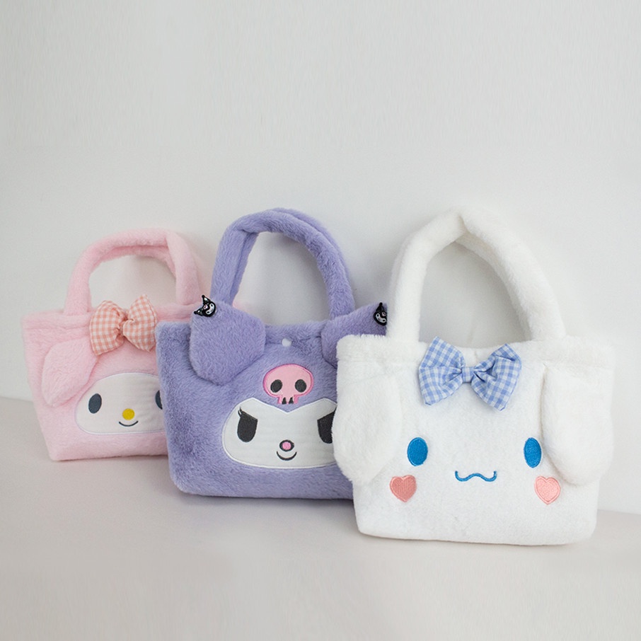 SANRIO Túi Xách Tay Họa Tiết Chú Chó Cinnamoroll Melody Dễ Thương Dành Cho Nữ