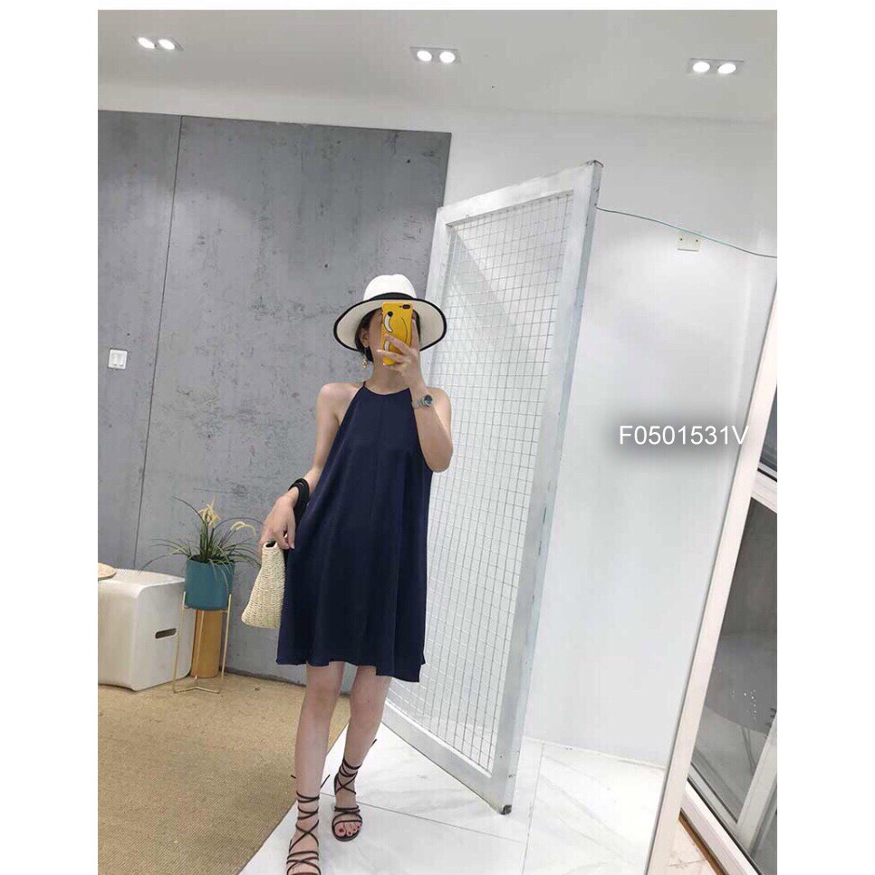 Đầm xòe cổ yếm hàng tk - D292