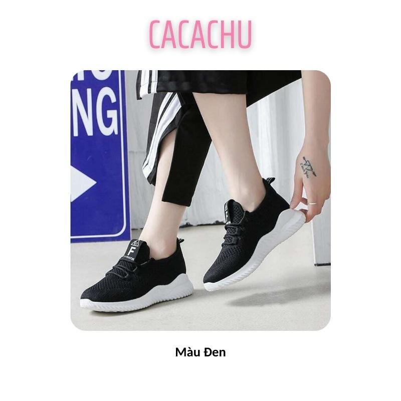 Giày nữ thể thao sneaker chạy bộ tập gym nhẹ êm chữ F xu hướng hot trend mới 2022 CACACHU G031, vải thoáng khí bền đẹp