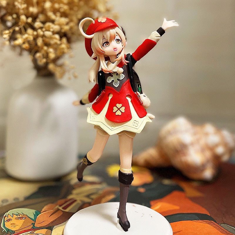 Đồ trang trí Nhân Vật Anime Genshin Va Chạm Klee 16cm Bằng PVC Để Bàn Trang Trí