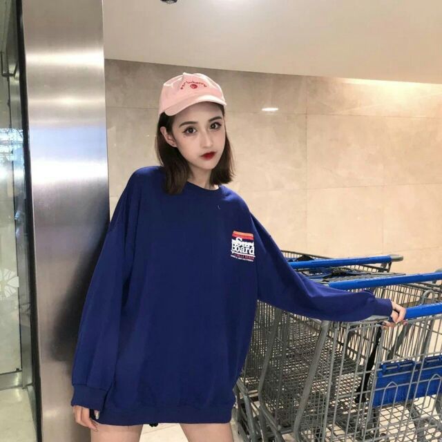 [ UNISEX ] Áo sweater nỉ thụng sẵn 2 màu