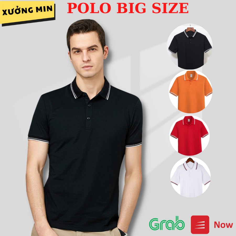 Áo thun polo nam trơn phối viền cổ và tay độc đáo, vải cá sấu bigsize Xưởng Min - MTP22