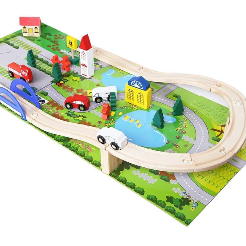 Lắp ráp ô tô mô hình giao thông thành phố giúp bé phát triển trí tuệ thông minh phù hợp bé trai bé gái 2 3 4 5 tuổi