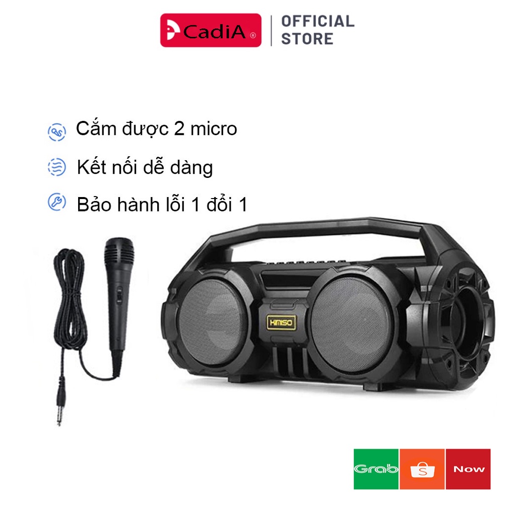 Loa Bluetooth KIMISO KM-S1 - Tặng kèm Mic Karaoke , âm thanh sống động chân thực nhất